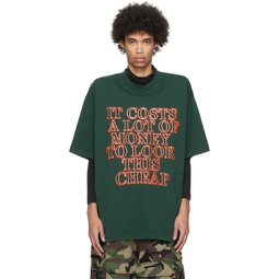 Green Very Expensive T Shirt 241669M213042