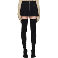 Black Pleated Miniskirt 241669F090002