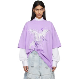 Purple Flying Unicorn T Shirt 241669F110029