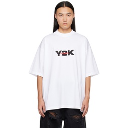 White Y2K T Shirt 241669M213032
