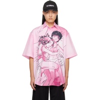Pink Anime Shirt 241669M192003