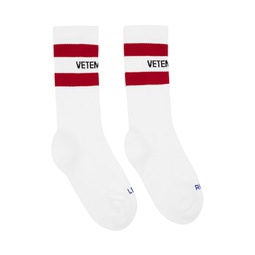 White Iconic Socks 231669M220000