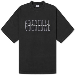 VETEMENTS Original Logo T-Shirt Black