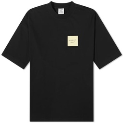 VETEMENTS Sticker Logo T-Shirt Black