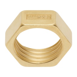 Gold Nut Ring 232669M147003