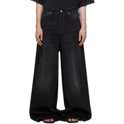 Black Big Shape Jeans 241669M186001