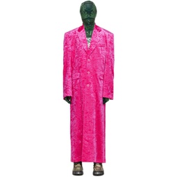 Pink Button Up Coat 222669F059001