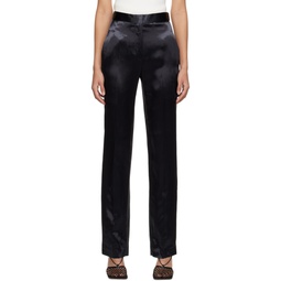 Black Creased Trousers 231784F087001