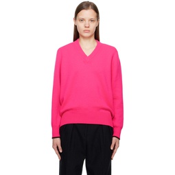 Pink Oversized Sweater 231784F100001
