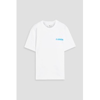 Libra printed cotton-jersey T-shirt