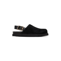 Black Strapped Mules 241961M231005