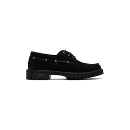 Black Aztec Boat Shoes 241961M239000