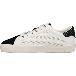 VINTAGE HAVANA Womens Gadol Glitter Slip On Sneakers Shoes Casual - Black, White - Size 8 M