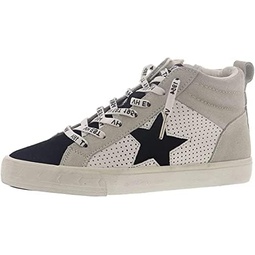 VINTAGE HAVANA Womens Lester Star Perforated High Sneakers Shoes Casual - Grey
