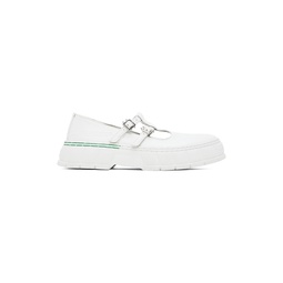 White 2001 Apple Mary Jane Loafers 241589F120000