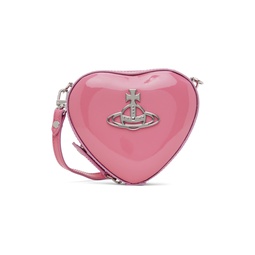 Pink Mini Louise Heart Crossbody Bag 241314F048013
