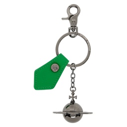 Gunmetal   Green 3D Orb Keychain 241314M148019