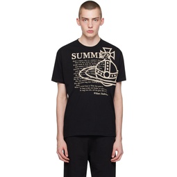 Black Summer Classic T Shirt 241314M213043