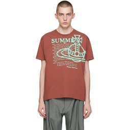 Brown Summer Classic T Shirt 241314M213044