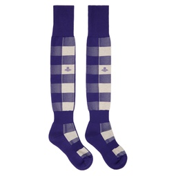 Purple   Off White High Socks 241314F076002