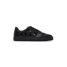 Black Embossed Sneakers 231314M237011