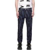 Blue Classic Tapered Jeans 222314M186070