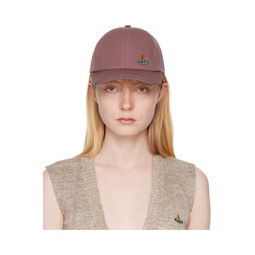 Burgundy Embroidered Cap 241314F016000