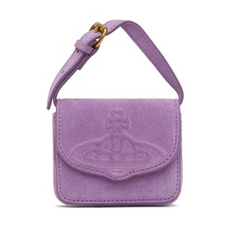 Purple Suede Mini Linda Bag 241314F046045