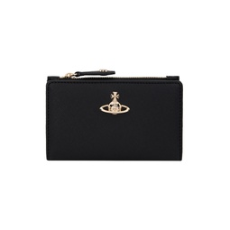 Black Saffiano Card Holder 241314M163005