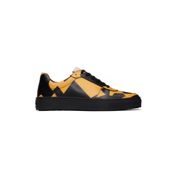 Black   Yellow Classic Sneakers 241314M237006