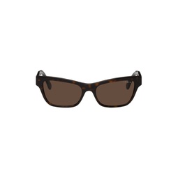 Tortoiseshell Hailey Bieber Edition Rectangular Sunglasses 232867F005000
