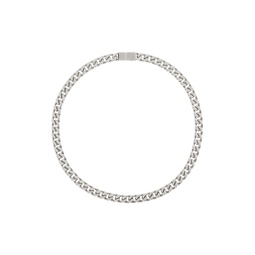 Silver Curb Chain Necklace 241254M145005