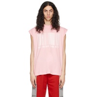 Pink Barcode T Shirt 231254M214000