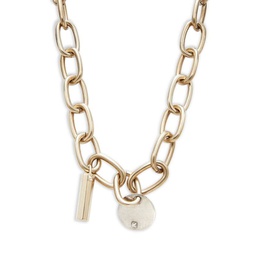 Goldtone Link Necklace