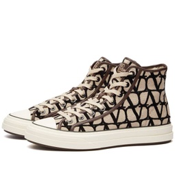 Valentino High Top Sneaker Natural & Black