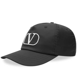 Valentino V Logo Cap Black & Ivory