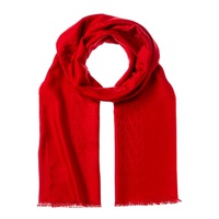 vlogo silk & wool-blend scarf