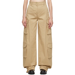 Khaki Adjustable Trousers 232476F087000