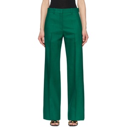 Green Wool Trousers 221476F086000