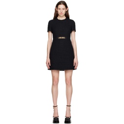 Black Chain Minidress 231476F052016