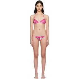 Pink Self-Tie Bikini 231476F105000