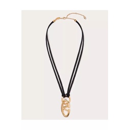 Vlogo The Bold Edition Rope And Metal Necklace