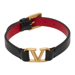 Black VLogo Signature Bracelet 232807F020006