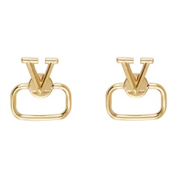 Gold VLogo Signature Earrings 232807F022018