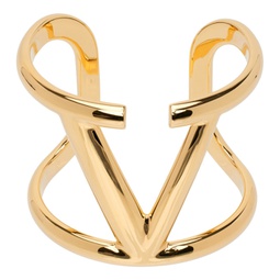 Gold VLogo Signature Cuff Bracelet 232807F020005