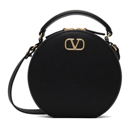 Black VLogo Signature Calfskin Mini Shoulder Bag 241807F048090