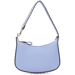 Blue Mini Rockstud Shoulder Bag 241807F048038