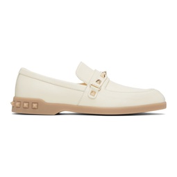 White Leisure Flows Loafers 241807F121010