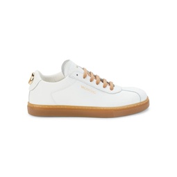 Sandy Logo Leather Sneakers