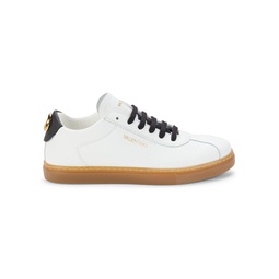 Sandy Logo Leather Sneakers